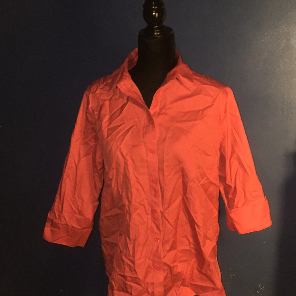 Peach button down - Picture 2 of 5